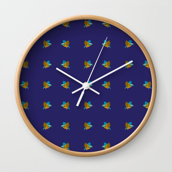 bird pattern Wall Clock
