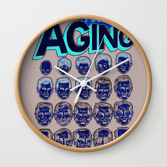 The Amazing Powers of Aging! Wall Clock
