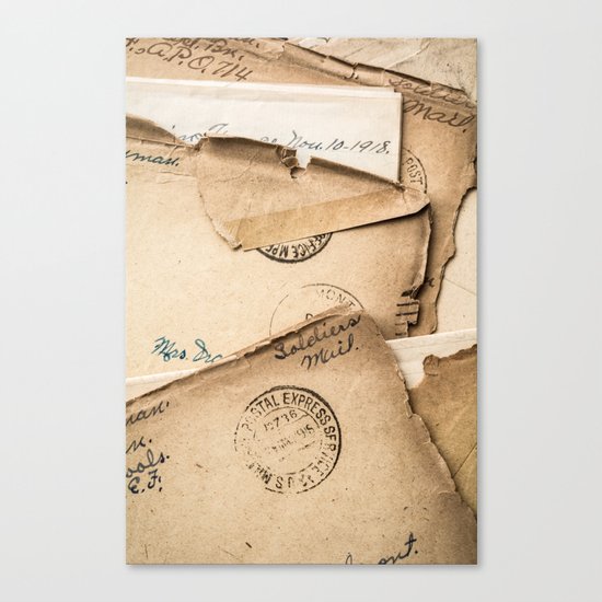 Soldier's Mail Canvas Print