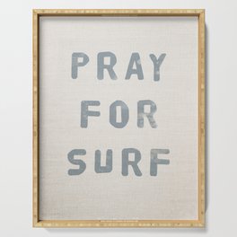 Pray For Surf (Linen) Serving Tray
