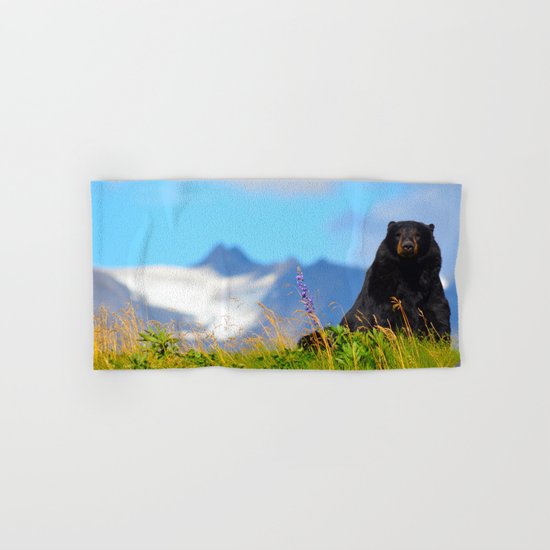 Alaskan Black Bear Hand & Bath Towel