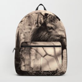 Deer Backpack | Hoof, Hind, Deerskin, Digital, Forest, Elk, Film, Wood, Black, Venison 