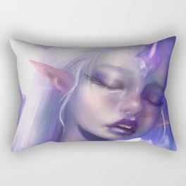 Purple Diamond Rectangular Pillow