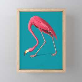 Vintage Pink Flamingo  Framed Mini Art Print