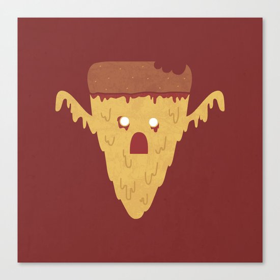 Pizzaaaargggh Canvas Print