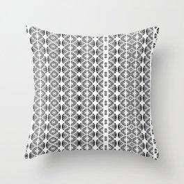Abstract Ink Stripes, Boho Aesthetic Throw Pillow