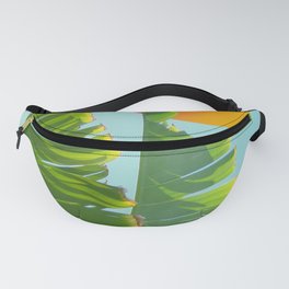 tropical leaves Fanny Pack