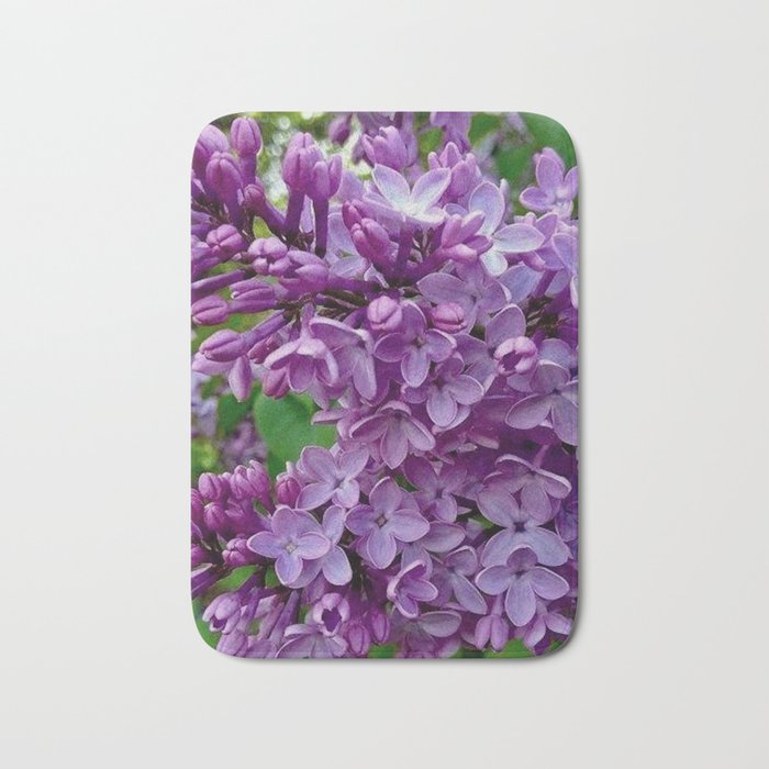 Lilac Blooms Bath Mat