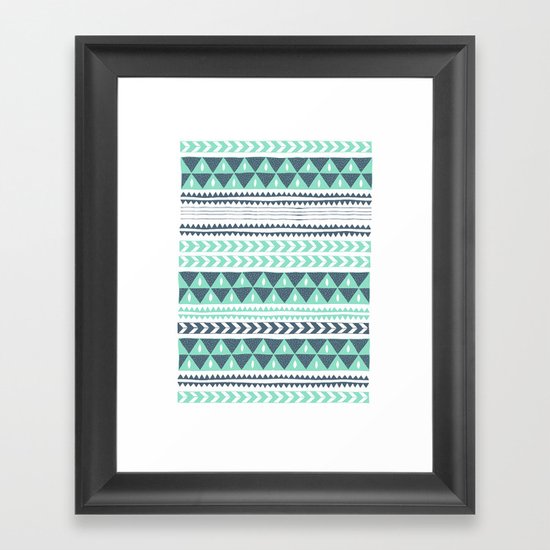 Winter Stripe Framed Art Print