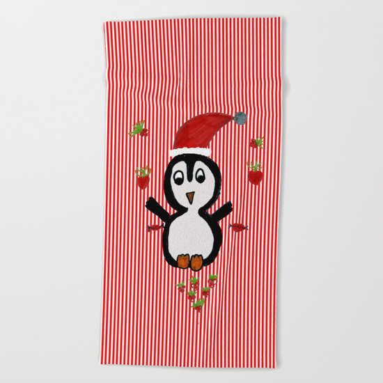 My Penguin | Christmas Spirit Beach Towel