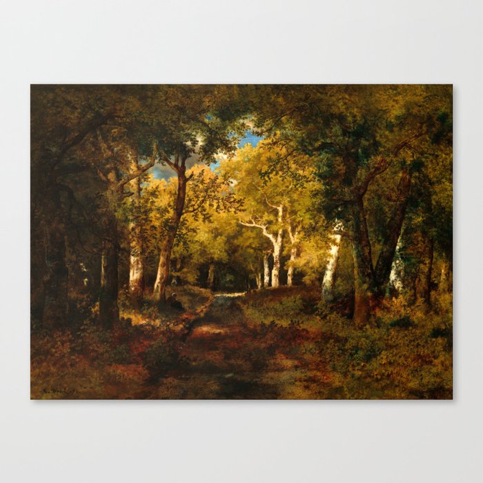 In the Forest, 1874 by Narcisse Diaz de la Pena Canvas Print
