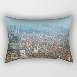 Istanbul at night .View from Sapphire skyscraper. Rectangular Pillow