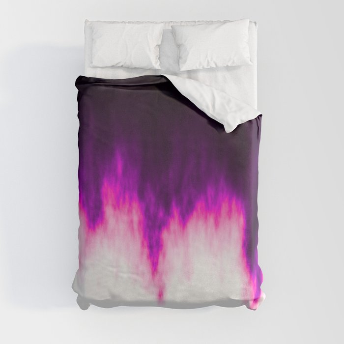 Pink and Purple Flames Duvet Cover