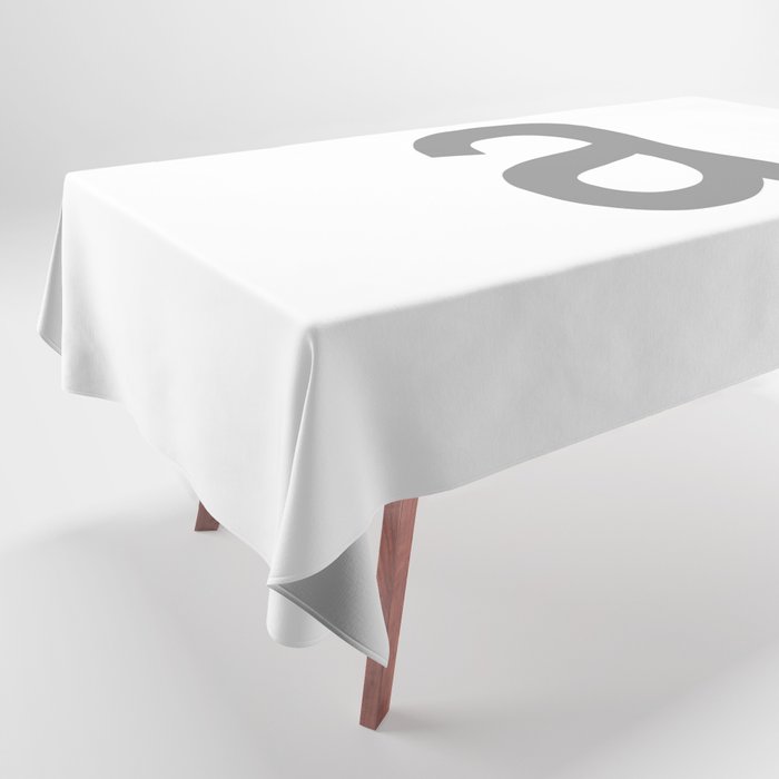 LETTER a (GREY-WHITE) Tablecloth