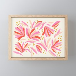 Fanned Floral Framed Mini Art Print