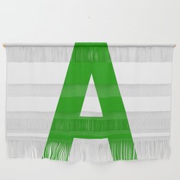 Letter A (Green & White) Wall Hanging