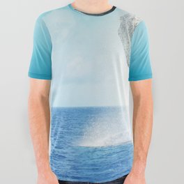 Mexico Photography - Big Whale Jumping Up From The Water All Over Graphic Tee