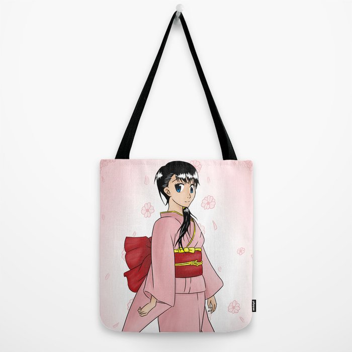 Kimono Girl Tote Bag by blktorn | Society6