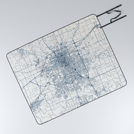 Springfield, Missouri - Minimal City Map Picnic Blanket