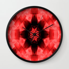 Red Poppy Star..... Wall Clock