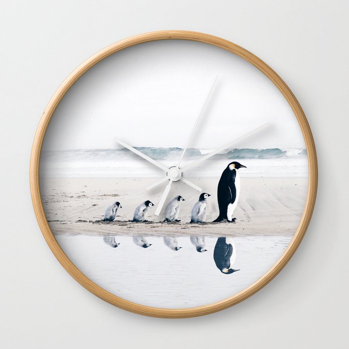 Penguin Family Wall Clock