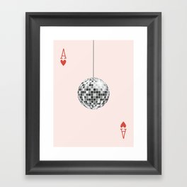 Ace of Disco Balls Framed Art Print