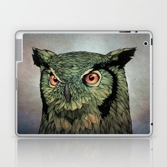 Owl - Red Eyes Laptop & iPad Skin