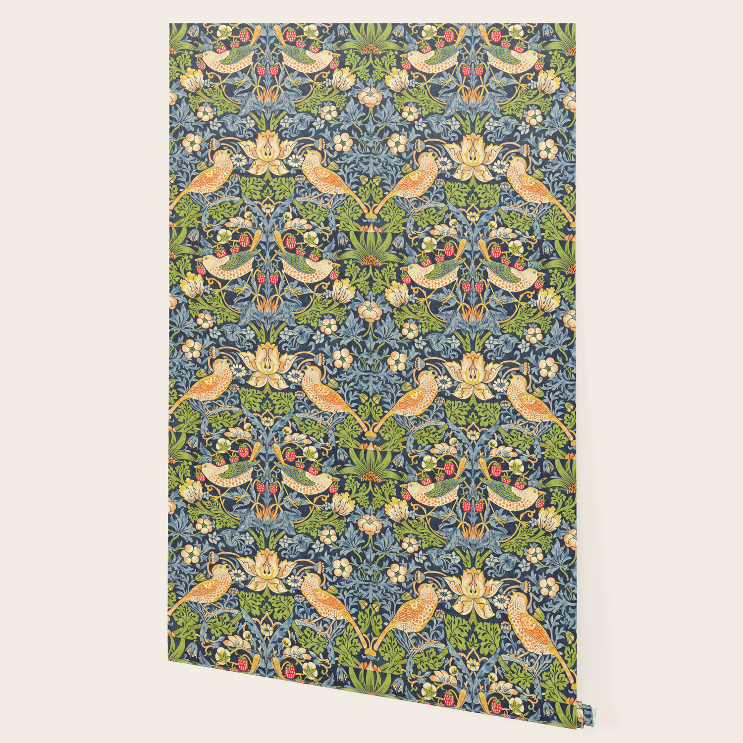 William Morris Strawberry Thief Restored Wallpaper By Colorfuldesigns Society6