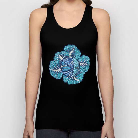 blue winter cabbage Unisex Tank Top