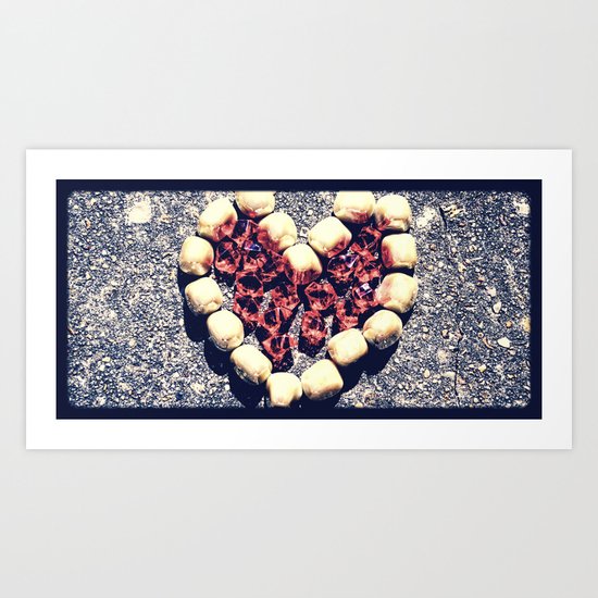 Rock Heart Art Print