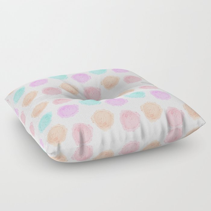 Ice Cream Sherbet Scoops Pattern Floor Pillow