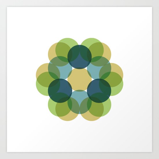 #363 Flourishing – Geometry Daily Art Print