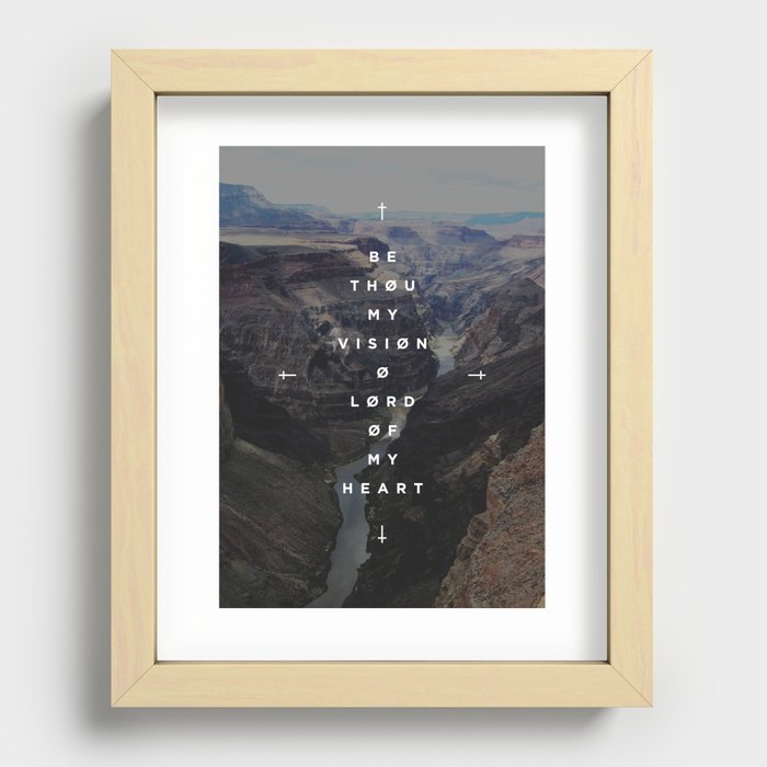 Be Thou My Vision Recessed Framed Print