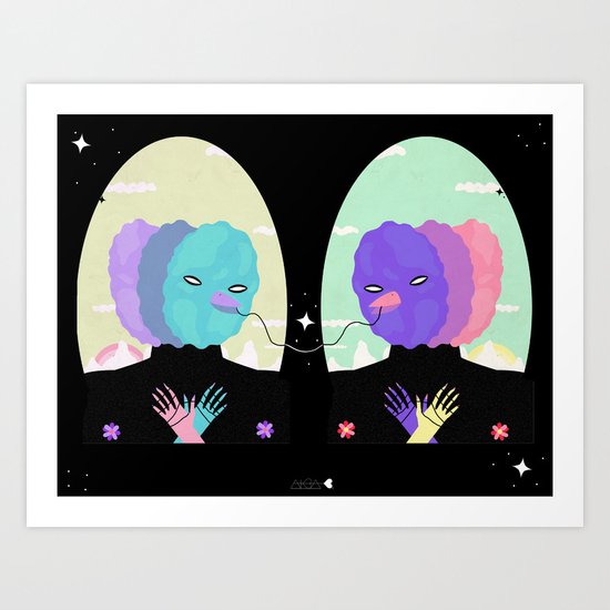 magic creatures Art Print