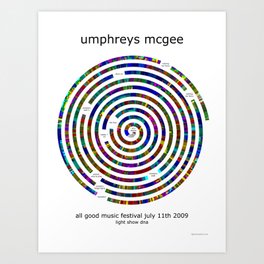 Umphrey's McGee All Good 2009 Poster Art Print