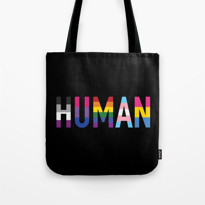 HUMAN, various queer flags 1 Tote Bag