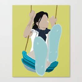 swing girl Canvas Print
