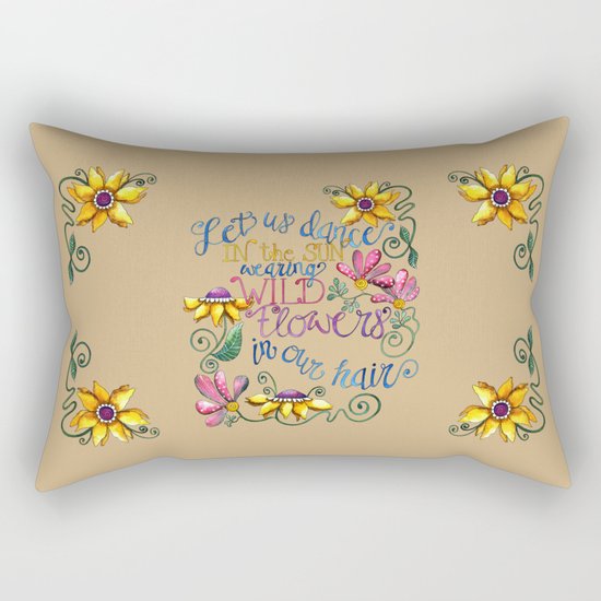 Let Us Dance III Rectangular Pillow