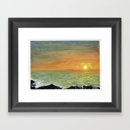 Maine Sunrise Framed Art Print
