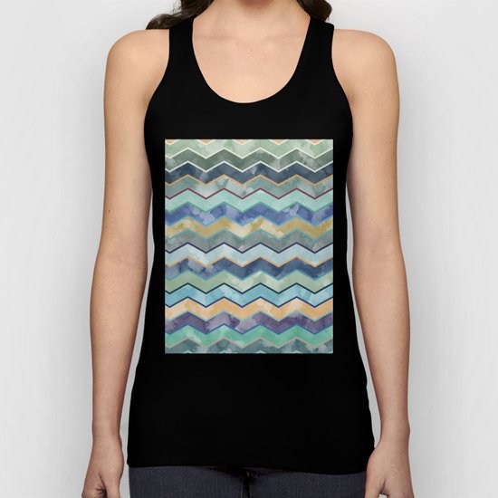 Watercolor Colorful Wave Unisex Tank Top