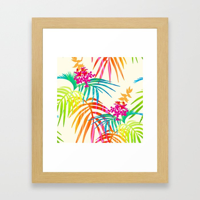 Bright Tropical Framed Art Print