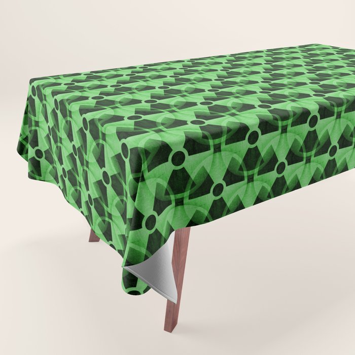 Nuclear Green & Black Nuke Symbol Tablecloth by PodArtist Society6