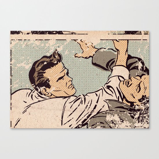 Pop Fight Canvas Print