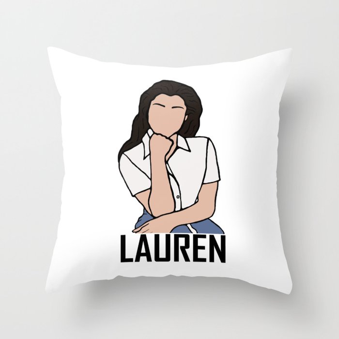 Lauren Jauregui Throw Pillow