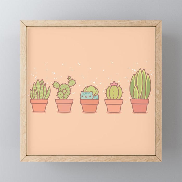 Plant Pots Framed Mini Art Print