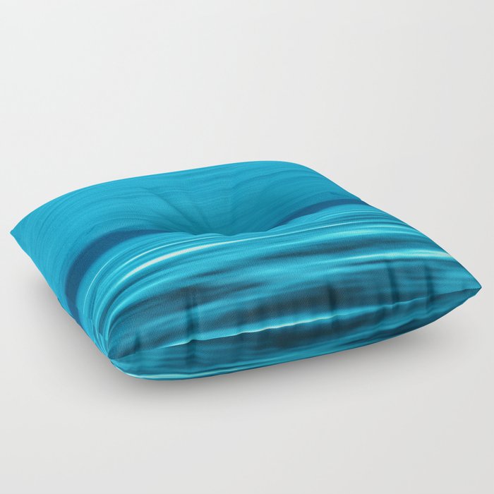 Underwater blue background Floor Pillow