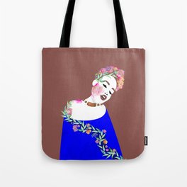 Flowered woman Tote Bag