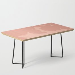 Cow Spots in Nostalgic Retro Nude Pink Coffee Table