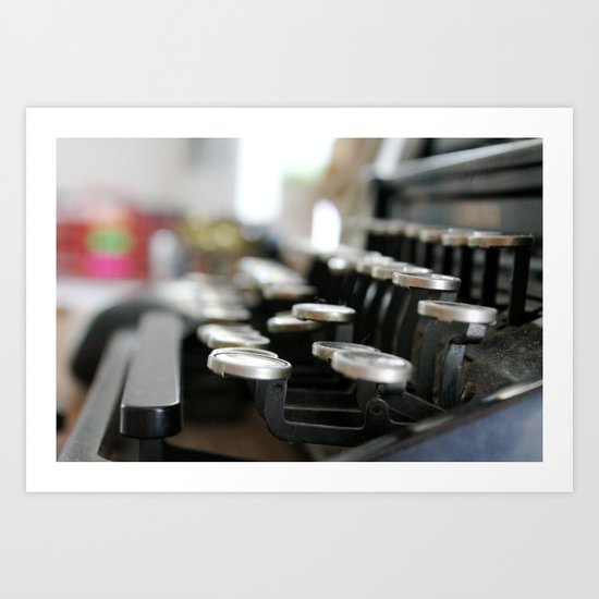 "writer's block" Art Print