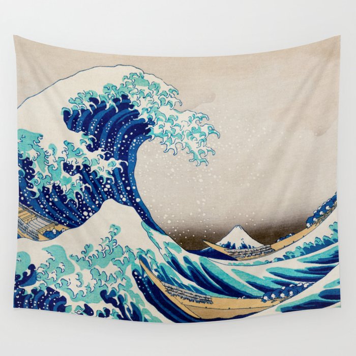 The Great Wave off Kanagawa Canvas Print. Classical Japanese Art of historic significance Giclee 